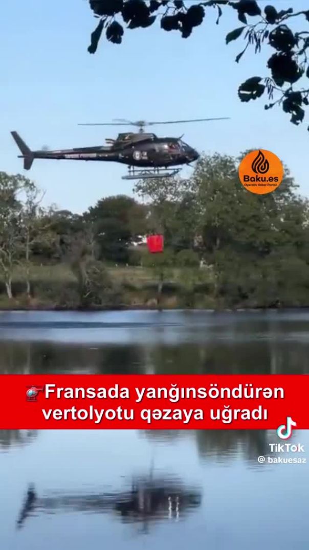 Helikopter qəzaya uğrayır